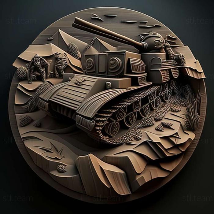 3D модель Игра танковая война (STL)